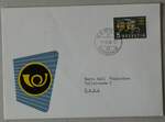 (234'238) - PTT-Briefumschlag vom 1. Mrz 1956 am 8. April 2022 in Thun