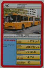 (234'513) - Quartett-Spielkarte mit SVB Bern Nr.