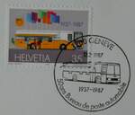 (242'683) - Briefmarke vom 12. Mrz 1987 am 14. November 2022 in Thun