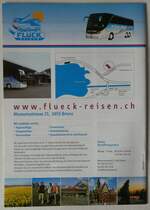 (246'065) - Flck Reisen-Reiseprogramm 2009 am 12. Februar 2023 in Thun (Rckseite)
