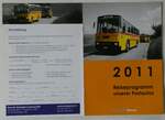 (248'738) - Bernair-Reiseprogramm unserer Postautos 2011 am 17.
