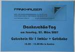 (249'290) - Fankhauser-Gutschein vom 25. Mrz 2007 am 30. April 2023 in Thun