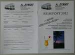 (252'248) - Zysset-Reisepost 2012 am 2. Juli 2023 in Thun