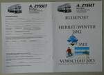 (252'249) - Zysset-Reisepost 2012 am 2. Juli 2023 in Thun