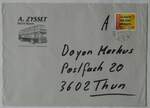 (252'254) - Zysset-Briefumschlag vom 2. September 1998 am 2. Juli 2023 in Thun