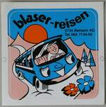 (252'914) - Kleber fr Blaser-Reisen am 24.
