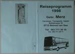 (252'918) - Merz-Reiseprogramm 1998 am 24.