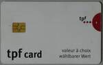 (254'265) - Taxcard - tpf card - am 27.