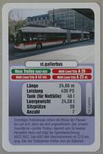 (258'974) - Quartett-Spielkarte mit Hess Trolley BGGT-N2C am 28. Januar 2024 in Thun