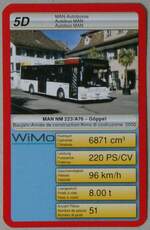 (259'437) - Quartett-Spielkarte mit WiMo MAN/Gppel NM 223/A76 am 18.