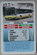 (259'917) - Quartett-Spielkarte mit Zweiachs-Volvo Nr. 1 am 3. Mrz 2024 in Thun