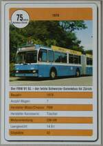 Thun/854701/264215---karte-mit-75-jahre (264'215) - Karte mit 75 Jahre Autobus Zrich mit VBZ-FBW Nr. 565 am 30. Juni 2024 in Thun