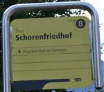 Thun/865107/267598---sti-haltestellenschild---thun-schorenfriedhof (267'598) - STI-Haltestellenschild - Thun, Schorenfriedhof - am 30. September 2024