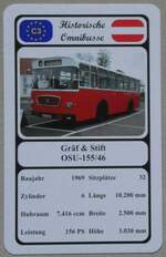 (269'569) - Quartett-Spielkarte mit Grf & Stift OSU-155/46 von 1969 am 1.