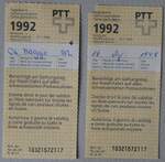 (282'693) - PTT-Tageskarten am 2. Dezember 2025 in Thun