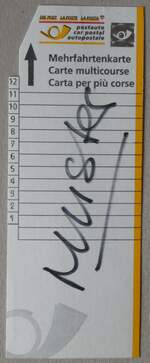 (282'694) - Postauto-Mehrfahrtenkarte am 2. Dezember 2025 in Thun