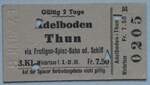 (285'179) - AFA-Einzelbillet vom 8. M�rz 1941 am 2. M�rz 2026 in Thun