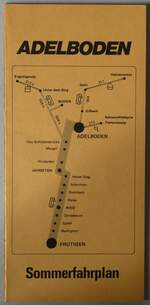 (235'838) - AFA-Sommerfahrplan vom 31. Mai 1981 - 26. September 1981 am 29. M�rz 2026 in Thun