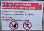 (289'528) - Achtung Buswendeplatz! am 8.