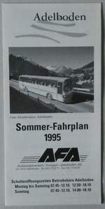 (291'234) - AFA-Sommer-Fahrplan 1995 am 28. September 2026 in Thun