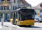 (265'236) - PostAuto Bern - Nr. 11'113/BE 745'481/PID 11'113 - Solaris (ex Nr. 481) am 29. Juli 2024 beim Bahnhof Worb Dorf