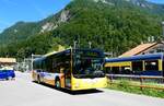 (279'357) - GrindelwaldBus, Grindelwald - Nr. 24/BE 364'408 - MAN/G�ppel am 25. August 2025 beim Bahnhof Zweil�tschinen