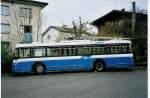 (057'222) - TF Fribourg - Nr. 37 - Saurer/Hess Trolleybus am 3. November 2002 in Fribourg, Garage
