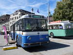 Fribourg/863233/266782---tf-fribourg-ctf-- (266'782) - TF Fribourg (CTF) - Nr. 34 - Saurer/Hess Trolleybus (ex TF Fribourg Nr. 334; ex TF Fribourg Nr. 34) am 7. September 2024 in Fribourg, Place Georges Python