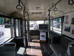 Fribourg/863244/266793---tf-fribourg-ctf-- (266'793) - TF Fribourg (CTF) - Nr. 34 - Saurer/Hess Trolleybus (ex TPF Fribourg Nr. 334; ex TF Fribourg Nr. 34) am 7. September 2024 in Fribourg, Place Georges Python (Innenaufnahme)