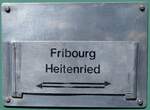 Fribourg/863250/266799---routentafel---fribourg-heitenried (266'799) - Routentafel - Fribourg Heitenried - am 7. September 2024 in Fribourg, Place Georges Python