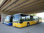 (235'606) - Interbus, Yverdon - Nr. 205 - Mercedes (ex Twerenbold, Baden Nr. 19; ex Steffen, Remetschwil Nr. 95; ex PostAuto Nordschweiz) am 15. Mai 2022 in Kerzers, Murtenstrasse 