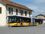 (255'219) - PostAuto Bern - Nr. 11'243/BE 562'243/PID 11'243 - Solaris am 16. September 2023 beim Bahnhof Kerzers
