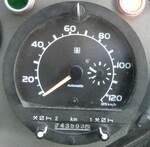 Saurer/888486/277068---gaudenz-andeer---gr (277'068) - Gaudenz, Andeer - GR 1866 - Saurer/R&J (ex Mark, Andeer PID 2824; ex PostAuto Graub�nden; ex P 24'350) am 19. Juni 2025 in Andeer, Garage (Detailaufnahme - 743'593,5 Kilometer)