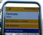 postauto/791566/241183---postauto-haltestellenschild---sfaz-fermata (241'183) - PostAuto-Haltestellenschild - Sfaz�, Fermata - am 13. Oktober 2022