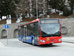 (248'610) - Chrisma, St. Moritz - GR 154'398 - Mercedes am 15. April 2023 beim Bahnhof St. Moritz