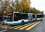 VBL Luzern/757521/229683---vbl-luzern---nr (229'683) - VBL Luzern - Nr. 163/LU 164'526 - Mercedes am 22. Oktober 2021 beim Bahnhof Luzern