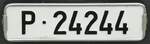 (239'639) - Nummernschild - P 24'244 - am 27. August 2022 in Oberkirch, CAMPUS Sursee