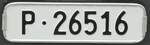 (239'693) - Nummernschild - P 26'516 - am 27. August 2022 in Oberkirch, CAMPUS Sursee