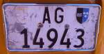(290'568) - Nummernschild - AG 14'943 - am 29.
