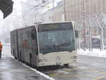 La Chaux-de-Fonds/730502/224152---interbus-yverdon---nr (224'152) - Interbus, Yverdon - Nr. 208/NE 231'208 - Mercedes (ex BSU Solothurn Nr. 40) am 14. Mrz 2021 beim Bahnhof La Chaux-de-Fonds (Einsatz CarPostal)