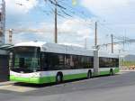 (151'489) - transN, La Chaux-de-Fonds - Nr. 133 - Hess/Hess Gelenktrolleybus (ex TN Neuchtel Nr. 133) am 12. Juni 2014 beim Bahnhof Marin