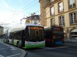 (142'732) - transN, La Chaux-de-Fonds - Nr. 138 - Hess/Hess Gelenktrolleybus (ex TN Neuchtel Nr. 138) am 29. Dezember 2012 in Neuchtel, Place Pury
