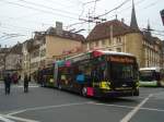(147'981) - transN, La Chaux-de-Fonds - Nr. 131 - Hess/Hess Gelenktrolleybus (ex TN Neuchtel Nr. 131) am 8. November 2013 in Neuchtel, Place Pury