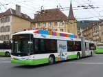 (164'795) - transN, La Chaux-de-Fonds - Nr. 138 - Hess/Hess Gelenktrolleybus (ex TN Neuchtel Nr. 138) am 15. September 2015 in Neuchtel, Place Pury