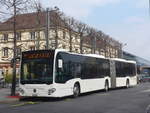 Neuchatel/730083/224027---interbus-yverdon---nr (224'027) - Interbus, Yverdon - Nr. 209/NE 231'209 - Mercedes (ex Gschwindl, A-Wien Nr. 8401) am 7. Mrz 2021 beim Bahnhof Neuchtel (Einsatz CarPostal)
