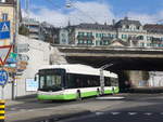 (224'238) - transN, La Chaux-de-Fonds - Nr. 139 - Hess/Hess Gelenktrolleybus (ex TN Neuchtel Nr. 139) am 20. Mrz 2021 beim Bahnhof Neuchtel