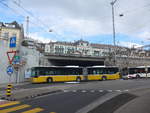 (224'249) - Interbus, Yverdon - Nr. 1214/NE 231'214 - Mercedes (ex BVB Basel Nr. 793; ex ASN Stadel Nr. 183) am 20. Mrz 2021 beim Bahnhof Neuchtel