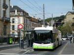 Neuchatel/813546/249574---transn-la-chaux-de-fonds-- (249'574) - transN, La Chaux-de-Fonds - Nr. 131 - Hess/Hess Gelenktrolleybus (ex TN Neuchtel Nr. 131) am 5. Mai 2023 in Neuchtel, Place Pury