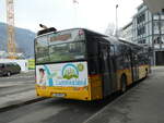 (245'403) - PostAuto Zentralschweiz - Nr. 57/NW 5258/PID 10'254 - Solaris (ex Nr. 18; ex Thepra, Stans Nr. 18) am 25. Januar 2023 beim Bahnhof Stans