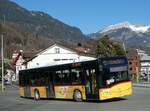 (246'136) - PostAuto Zentralschweiz - Nr. 504/NW 5019/PID 10'051 - Solaris (ex Nr. 54; ex Thepra, Stans Nr. 19) am 16. Februar 2023 beim Bahnhof Sarnen
